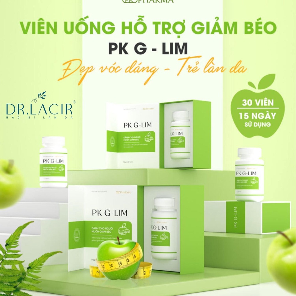 Viên uống Giảm cân PK G-LIM chiết xuất táo Lamer Dr.Lacir Hộp 30 viên LM32