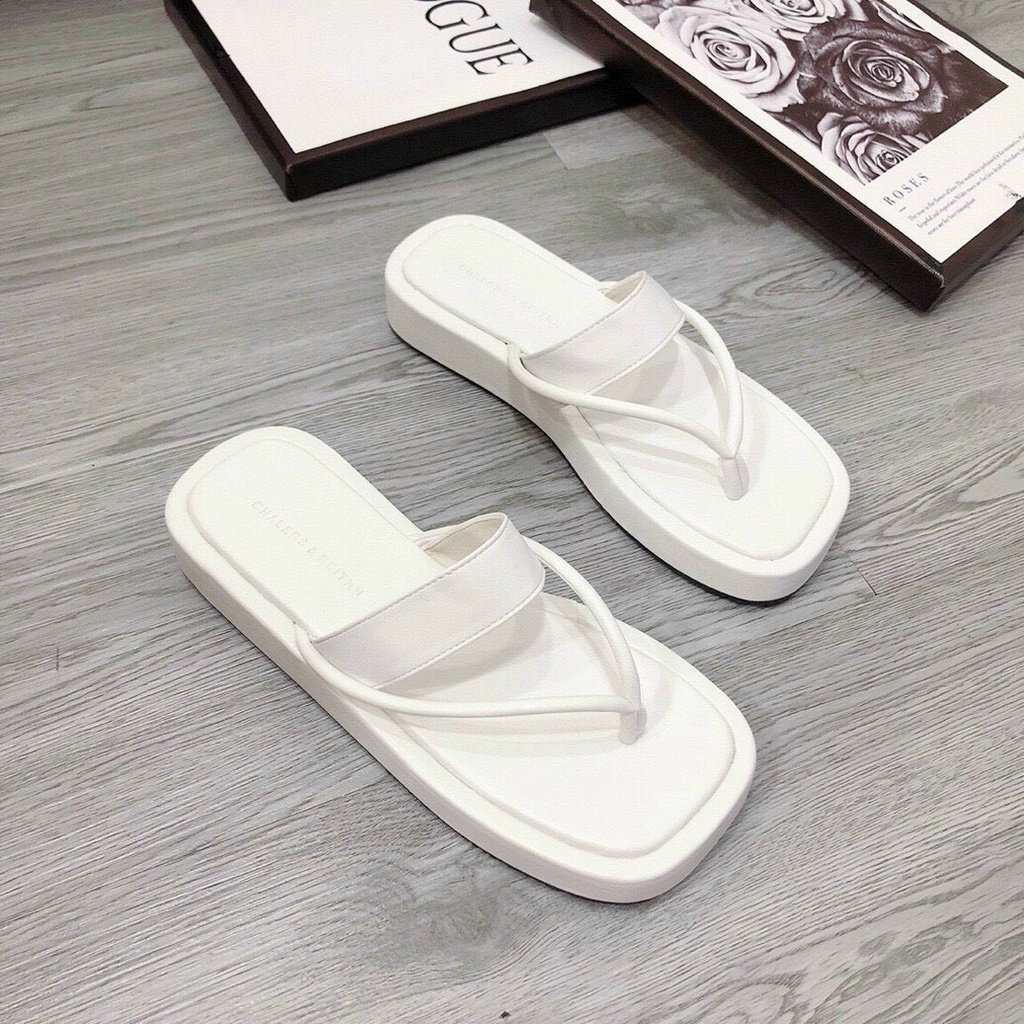 Dép Kẹp Đế Bánh Mì Cao 2p Dáng Thời Trang Phối Quai Ngang Mềm Cực Xinh - Chị Chảnh Store