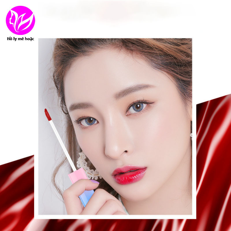 Lameila velvet lip glaze nữ không phai màu son bóng đỏ không thấm nước sexy lip glaze son môi