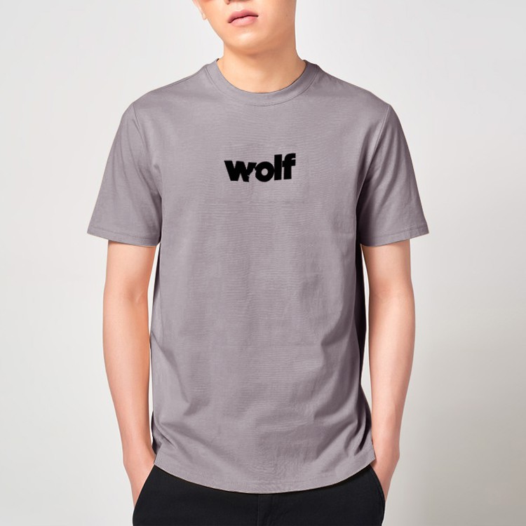 Áo Thun Nam KATUSCO Ngắn Tay In Hình Wolf A2048, Vải Cotton 100% Co Giãn, Form Regular Fit Từ 50-72kg