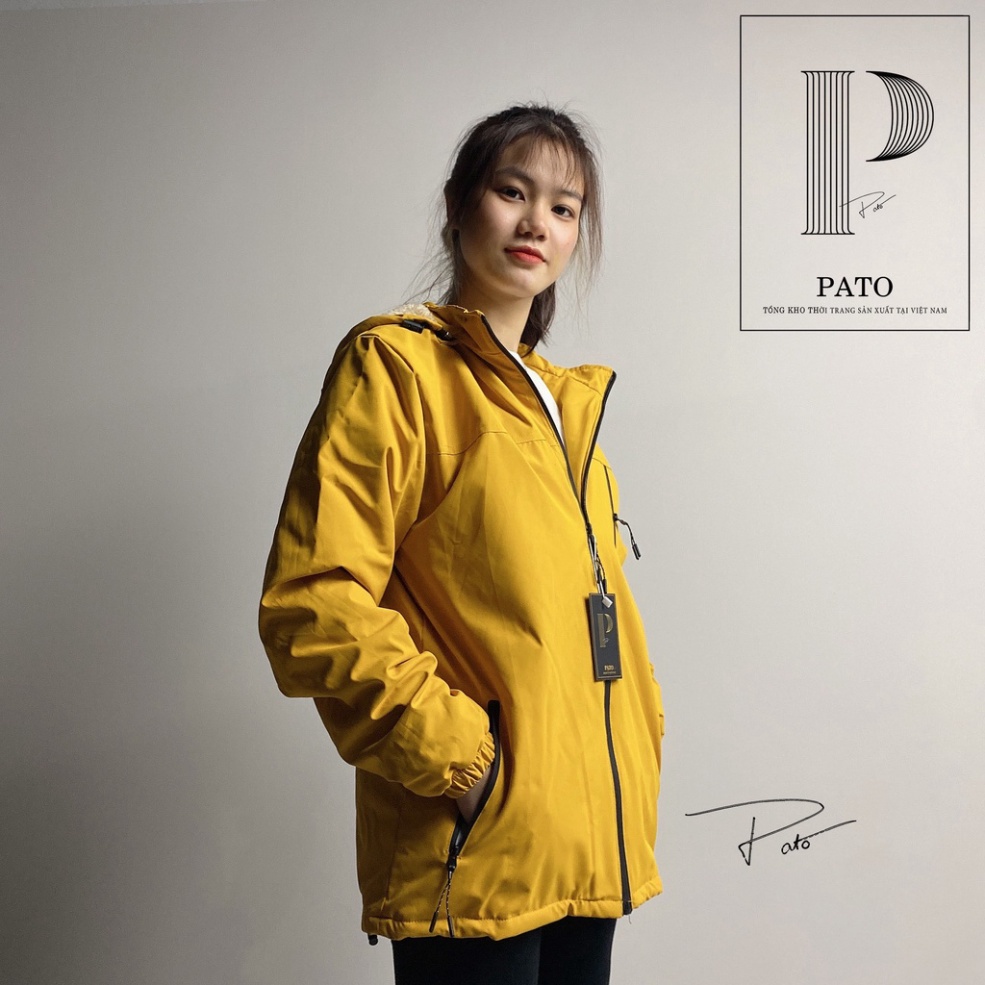 Áo gió nam nữ 3 khóa lót lông vàng loại đẹp giữ ấm tốt, chất gió tráng bạc chống thấm nước không phải màu | BigBuy360 - bigbuy360.vn