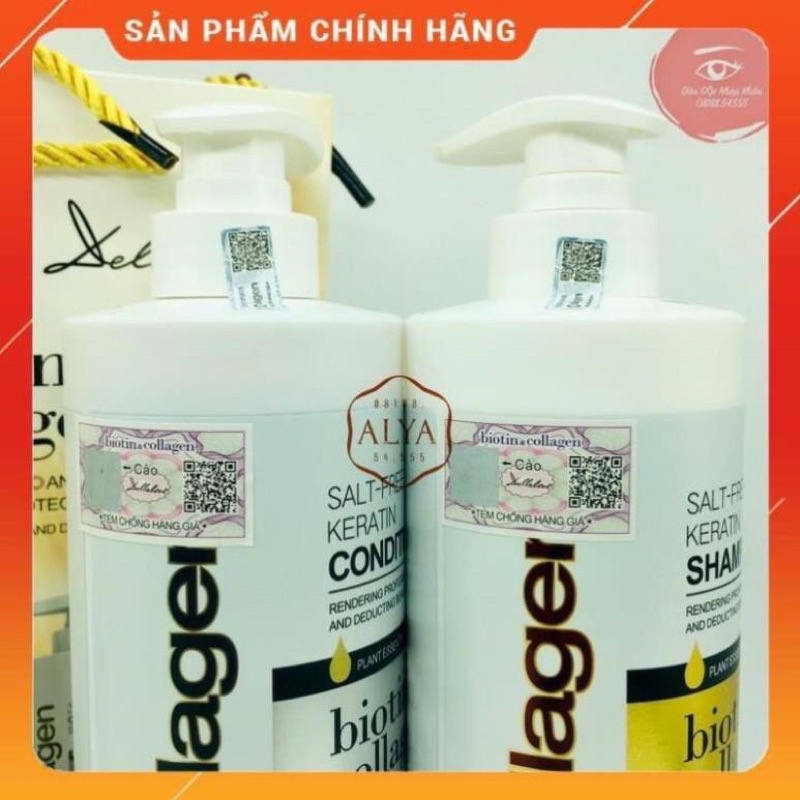 CẶP DẦU GỘI SIÊU PHỤC HỒI TÓC,KÍCH THÍCH MỌC TÓC BIOTIN COLLAGEN CAO CẤP.HÀNG CHÍNH HÃNG