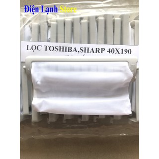 Combo 2 lưới lọc máy giặt TOSHIBA - SHARP kích thước 190mm x 40mm