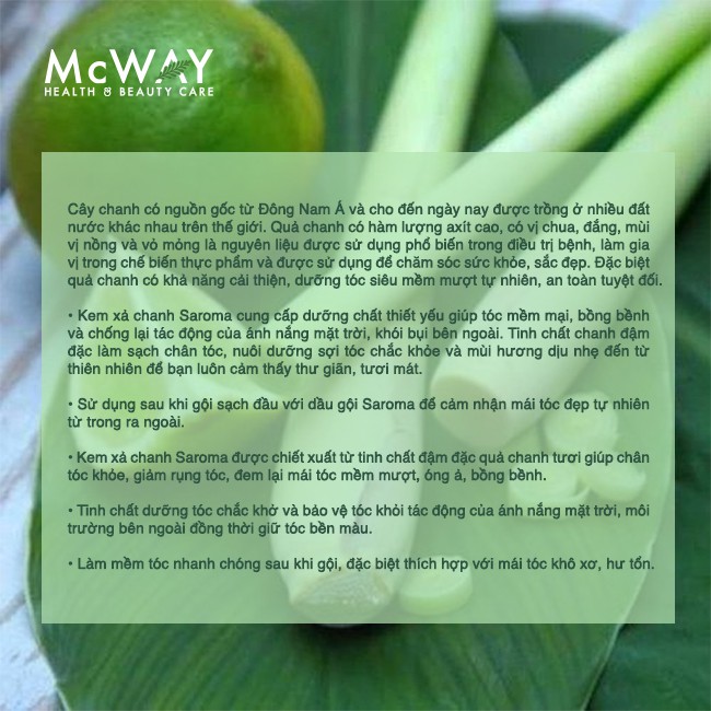 SAROMA KEM XẢ CHANH SAROMA 220ML | BigBuy360 - bigbuy360.vn