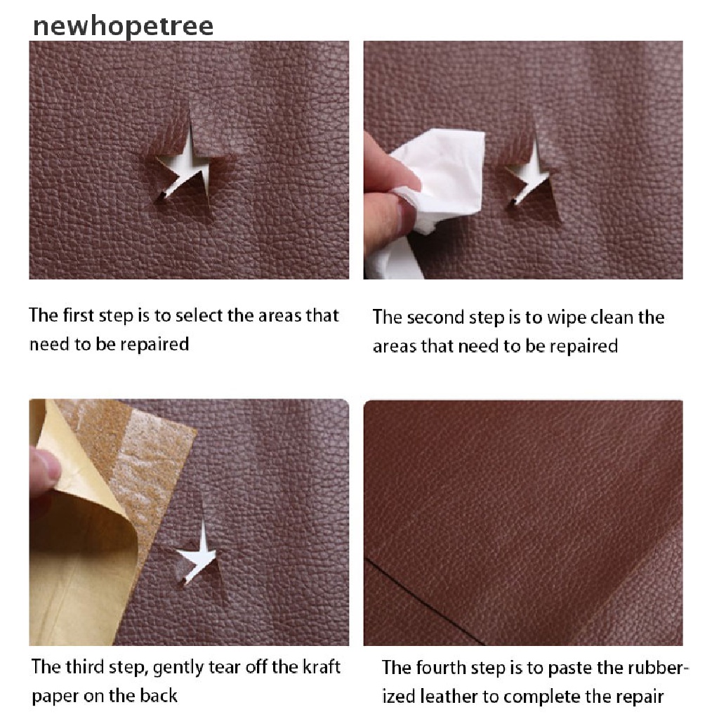 Miếng Dán Sửa Chữa Ghế Sofa Bằng Da Tự Dính Không Ủi Kích Thước 25x30cm