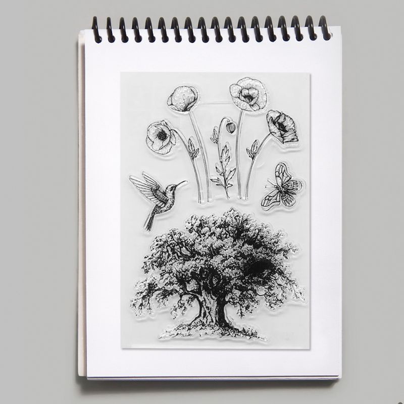 Con Dấu Trong Suốt Hình Cây Điều Ước Dùng Để Trang Trí Album Ảnh