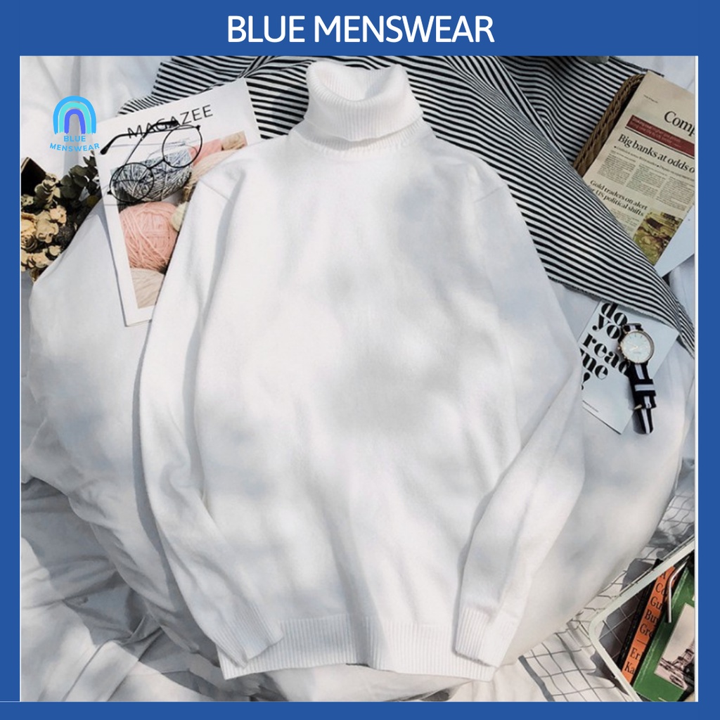 Áo Len Nam cổ lọ dài tay đẹp thời trang nam cao cấp AL59 - BLUE MENSWEAR | BigBuy360 - bigbuy360.vn