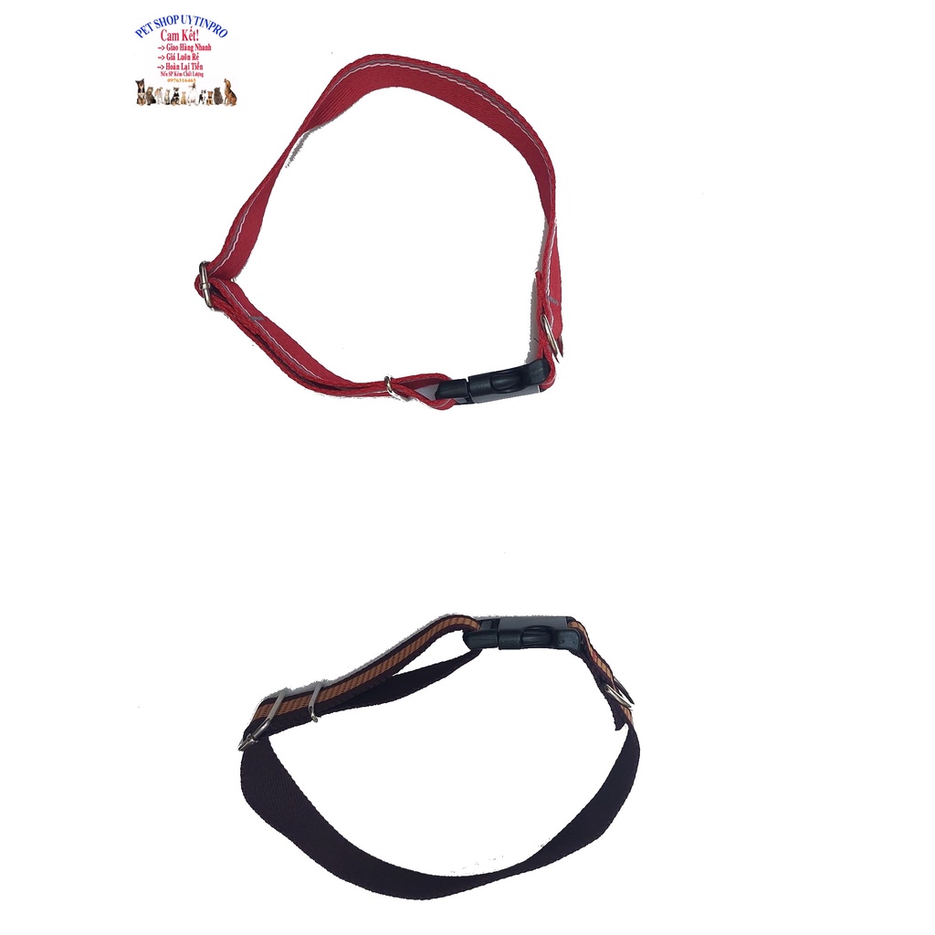 Vòng cổ cho Chó từ 20kg đến 30kg Bản rộng 3cm Chất liệu dù cao cấp, Dày, Chắc chắn, An toàn cho thú cưng