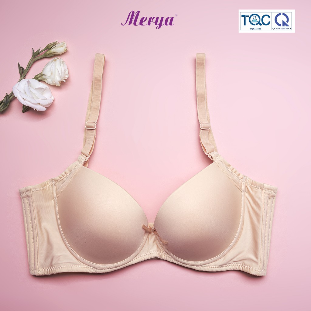 Áo Ngực Nữ Trơn Merya có gọn đệm dày ,Bản 3 khuy ôm sát , Mút nhập khẩu hàn quốc A034