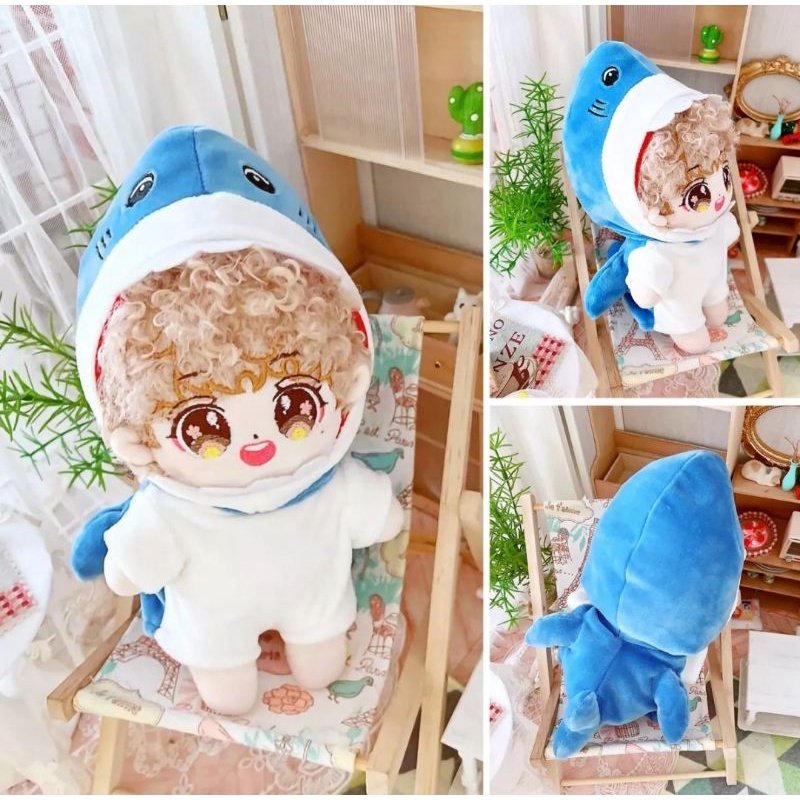 Outfit baby shark cho bé doll 20cm ^^