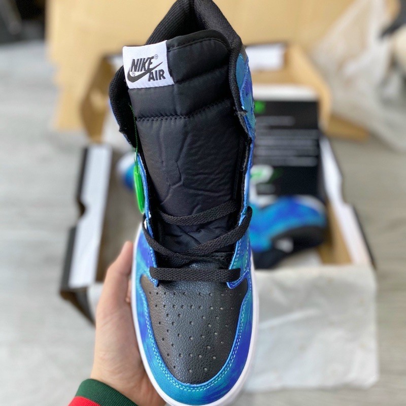 [m.sneaker] giày thể thao jd 1 xanh loang cao cổ nam nữ | BigBuy360 - bigbuy360.vn