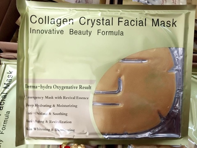 Hộp 5 miếng Mặt nạ collagen Crystal Facial Mask vàng