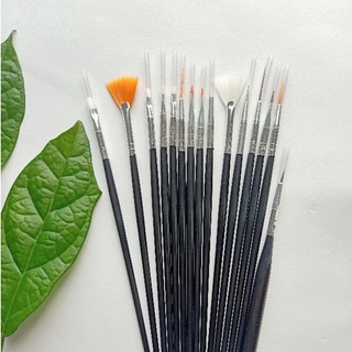 Set cọ vẽ móng mầu đen - 15 cây