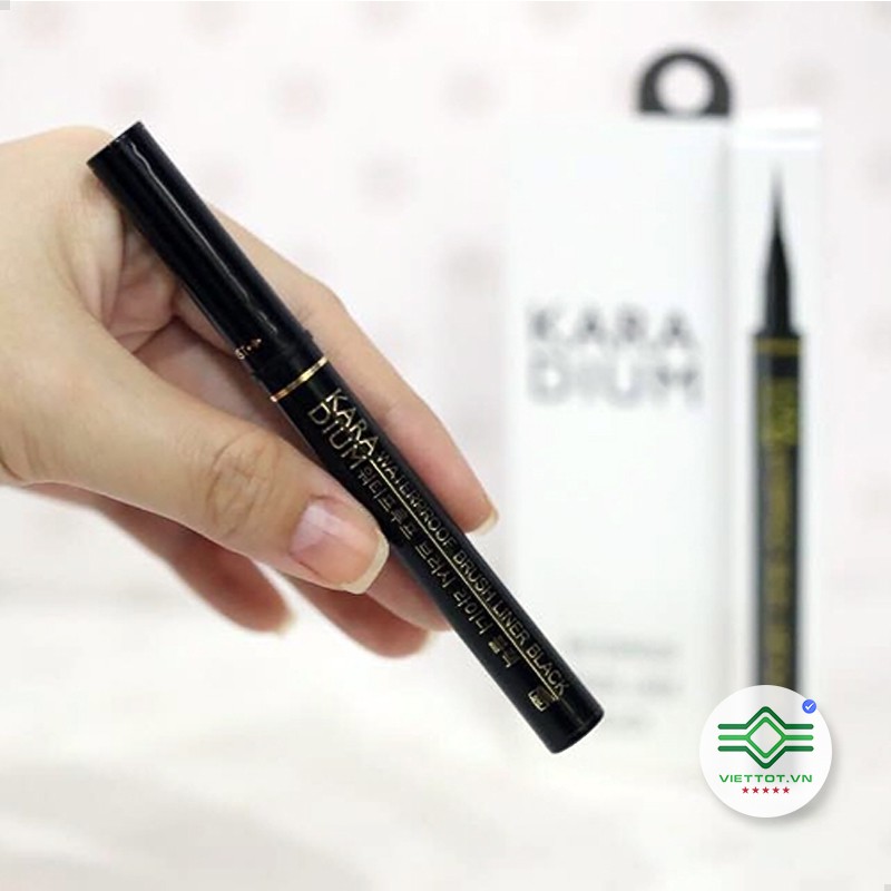 Bút kẻ mắt nước đầu lông Karadium Waterproof Brush Liner Black  VT093