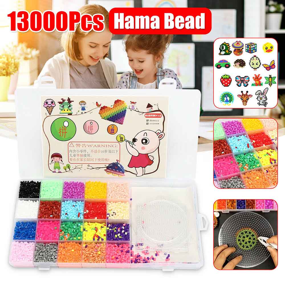 Bộ 13000 hạt nhựa xếp hình 2.6mm có 3 bảng Pegboards cho bé