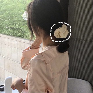 Cột tóc scrunchies Dây buộc tóc lụa phong cách Hàn Quốc