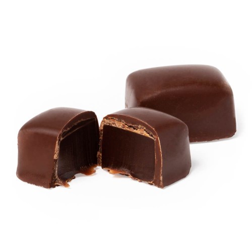 Kẹo Riesen Dark Choco nhân Caramel Cacao gói 105gr