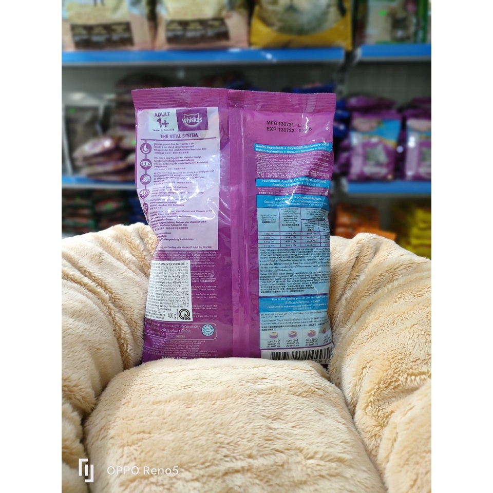 THỨC ĂN MÈO WHISKAS 400G