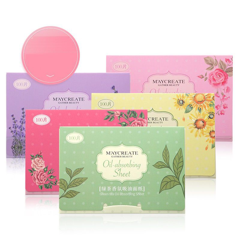 Combo 100 tờ giấy hút dầu Maycreate,,,