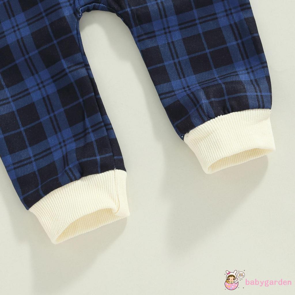 Bộ Áo Liền Quần Tay Dài Cài Nút + Mũ Trùm Đầu Thời Trang Mùa Thu Cho Bé Trai 0-24 Tháng Tuổi