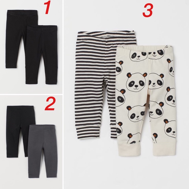 Set quần legging bé trai hm sale