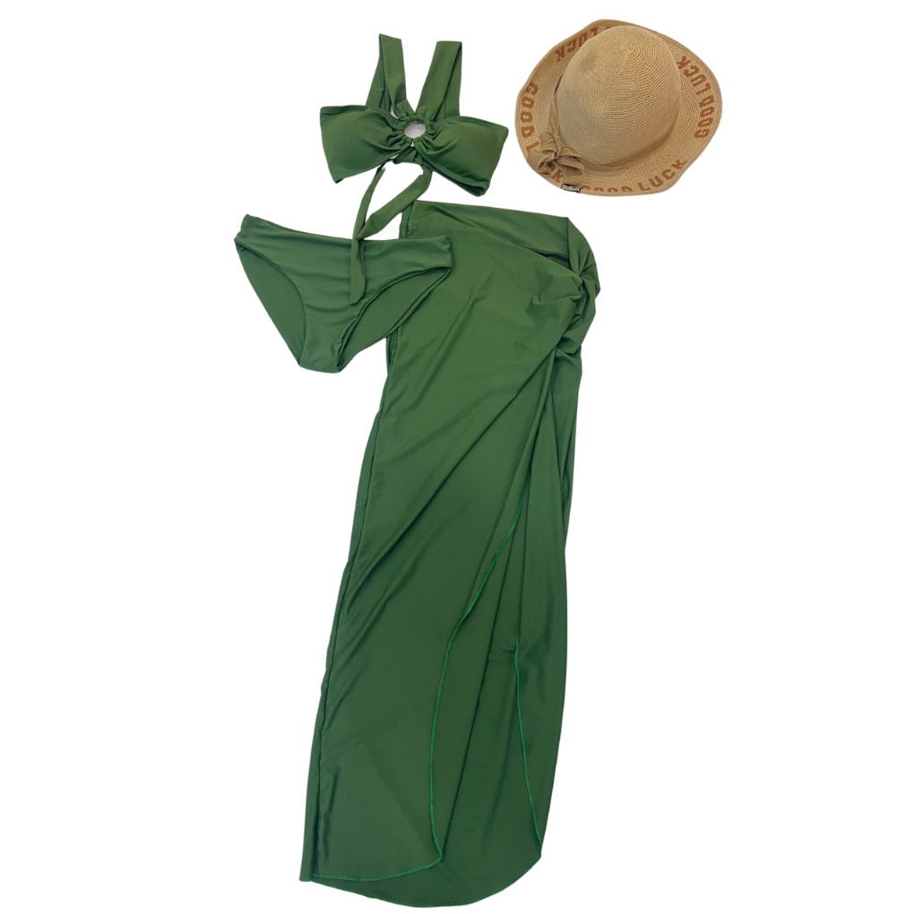 SET ĐỒ BƠI ĐI BIỂN, BIKINI HAI MÃNH KHOEN KÈM QUÂY RÚT HỒ NGỌC HÀ SANG CHẢNH ODERI BM-012