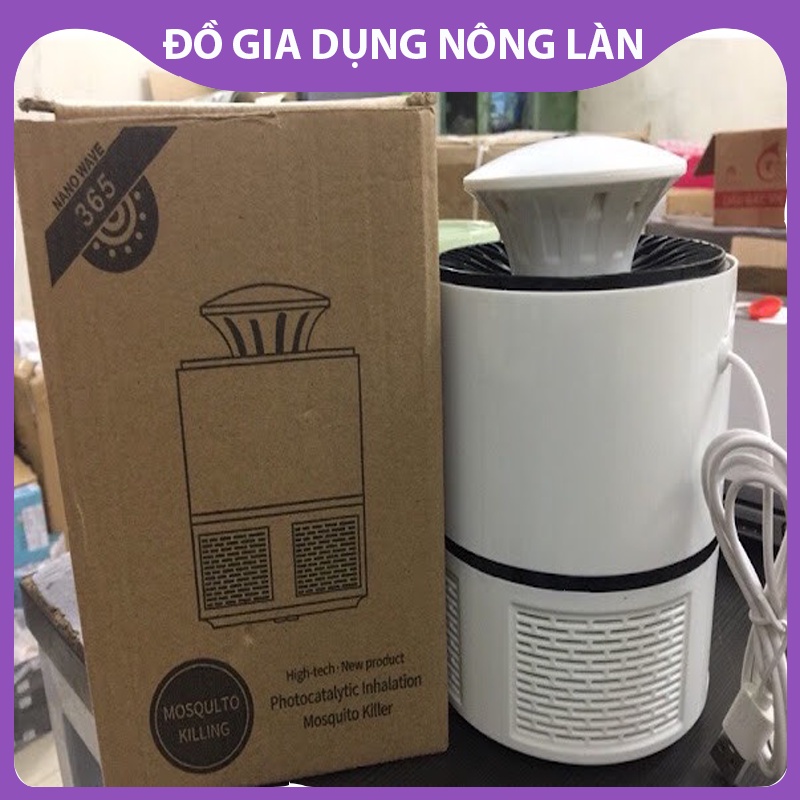 Đèn Bắt Muỗi, Hình Trụ, Cắm Cổng USB Thông Minh trắng, đenNL shop