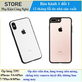 Ốp lưng TPU viền silicon camera cách tân cho IPHONE 5/6/6Plus/7/7Plus/8/8Plus