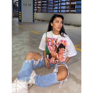 BLANK | Áo Thun KYLIE Tay Lỡ Unisex - Đen/Trắng Cổ Tròn