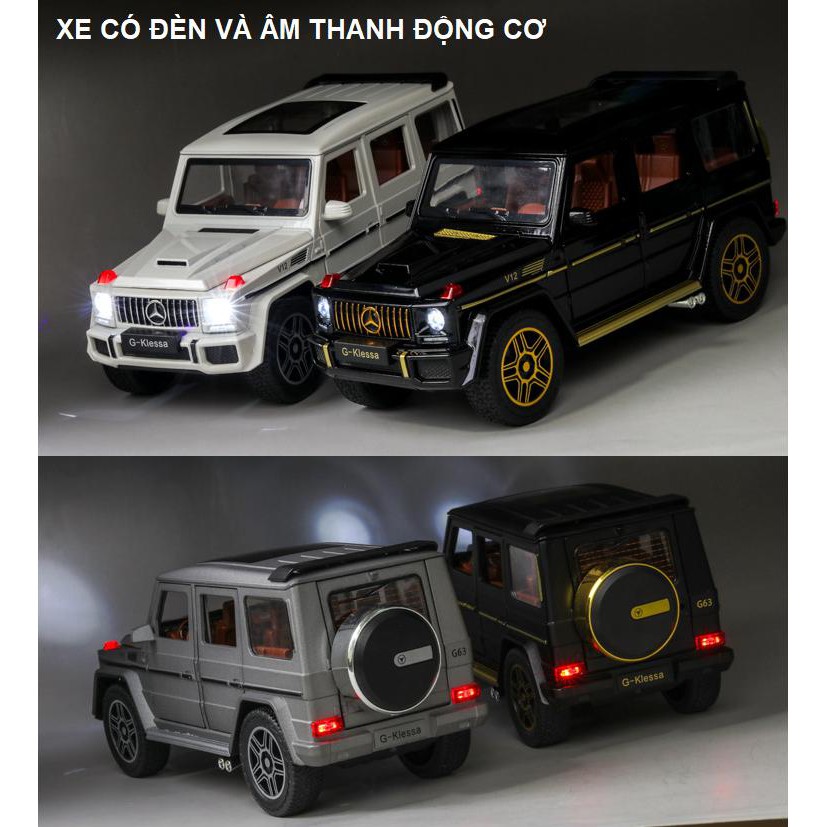 Đồ chơi mô hình xe ô tô Mercedes Benz G63 G- Klessa tỉ lệ 1:24