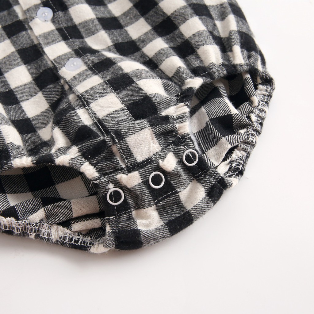 Áo Sơ Mi Liền Thân Sanlutoz Màu Đen Kiểu Dáng Đơn Giản Cho Bé Trai