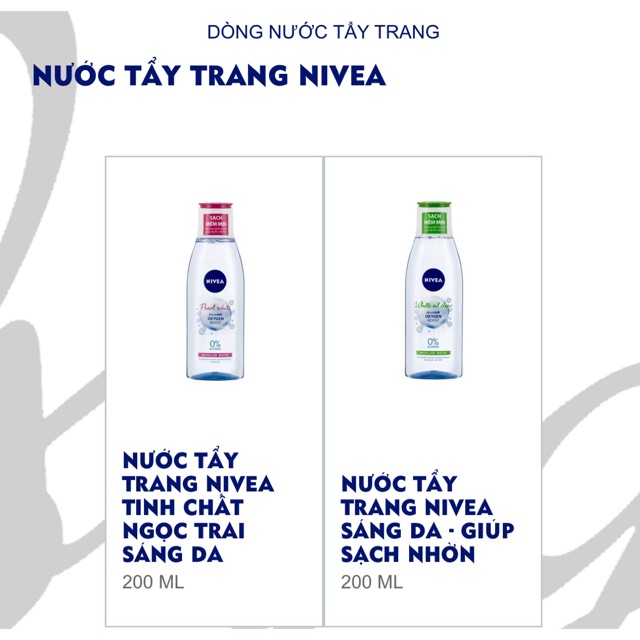 Nước tẩy tranh NIVEA mẫu mới - 200ml