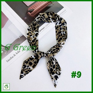 Khăn lụa turban dài satin da báo 5x90cm