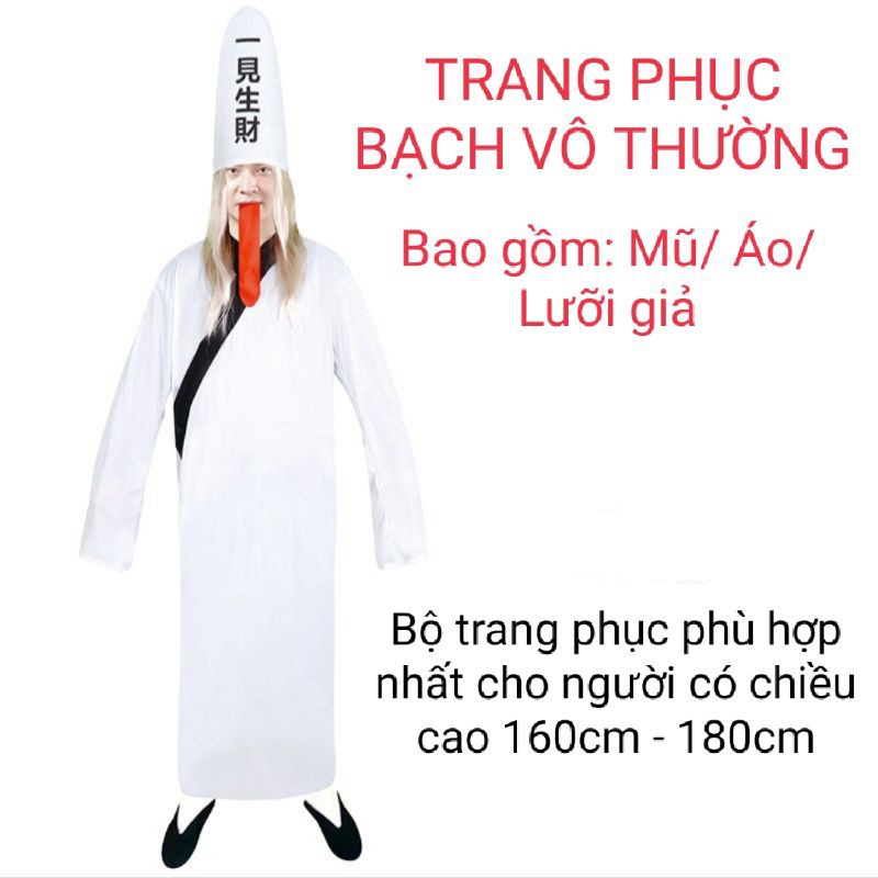 [Có Sẵn] Trang Phục Hoá Trang Halloween, Bộ Đồ Hoá Trang Cương Thi, Thầy Pháp Sư ...