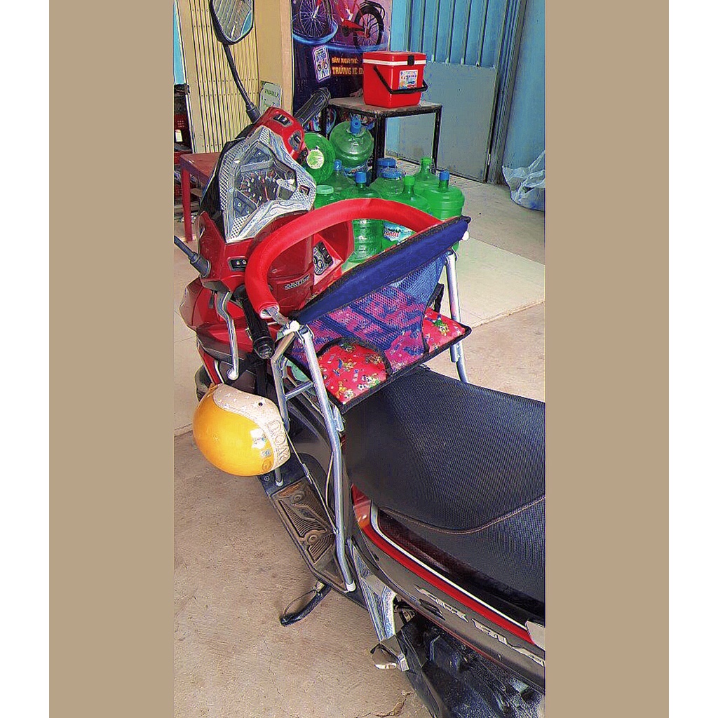 Ghế ngồi xe Airblade cũ 2013 trở xuống cho bé , GHẾ GA XẾP GẤP GỌN