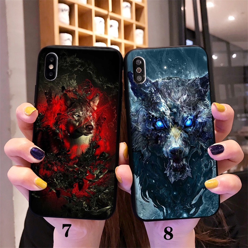 Ốp Điện Thoại Hình Sói Cá Tính Cho iphone 11 pro max xs xr