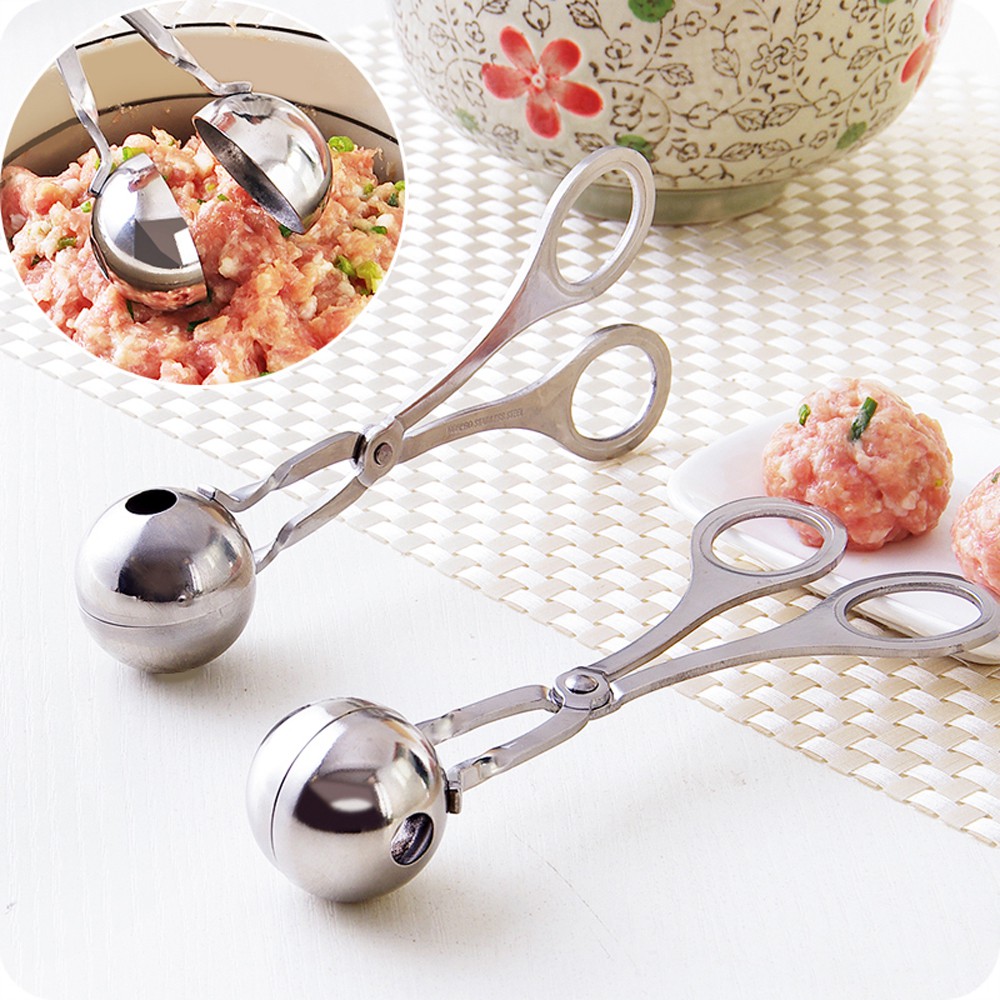 [Kéo] Khuôn Làm Thịt Viên Bằng Thép Không Gỉ Tiện Dụng