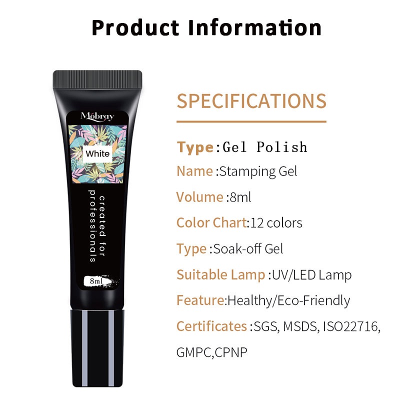 Sơn Móng Tay Gel UV In Họa Tiết Thời Trang