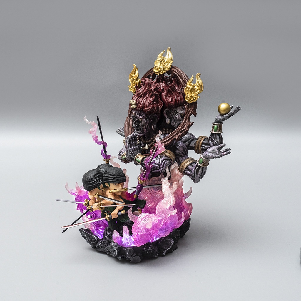 Mô hình One Piece Zoro Asura Tam Long Kiếm có Led cao 22cm ZR10 - Mô hình Zoro Tam Kiếm One Piece Haki Shop