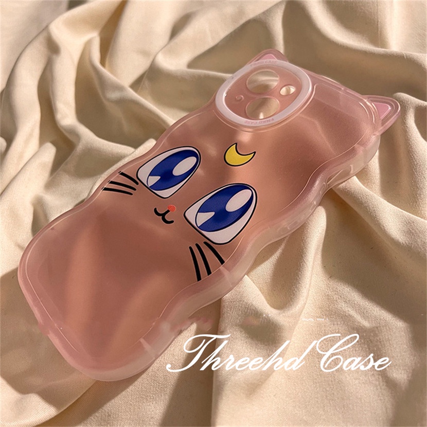 Ốp Điện Thoại Mềm Họa Tiết Tai Mèo Xinh Xắn Cho iPhone 14 13 12 11 Pro Max SE2020 X XR Xs Max 7 8 6 6s Plus