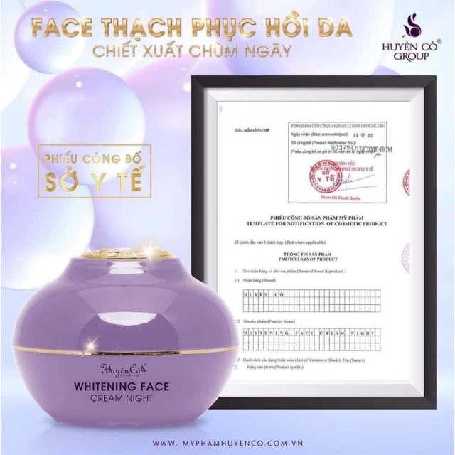 KEM FACE THẠCH PHỤC HỒI DA HUYỀN CÒ