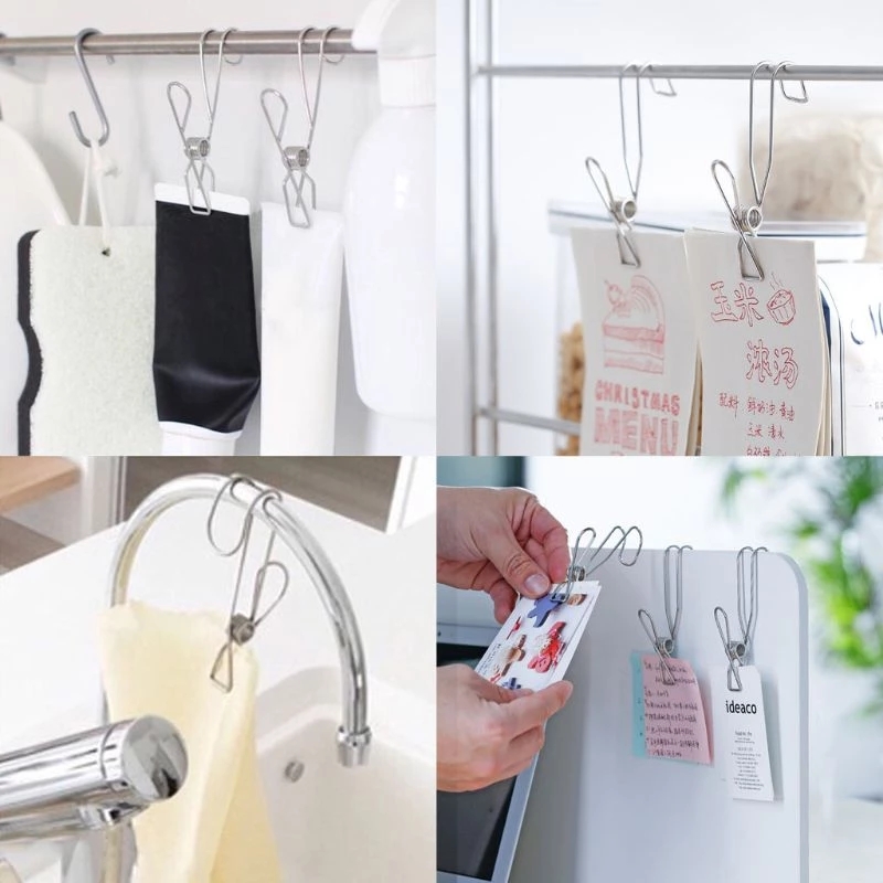 Kẹp phơi quần áo bằng thép không gỉ thiết kế đa chức năng