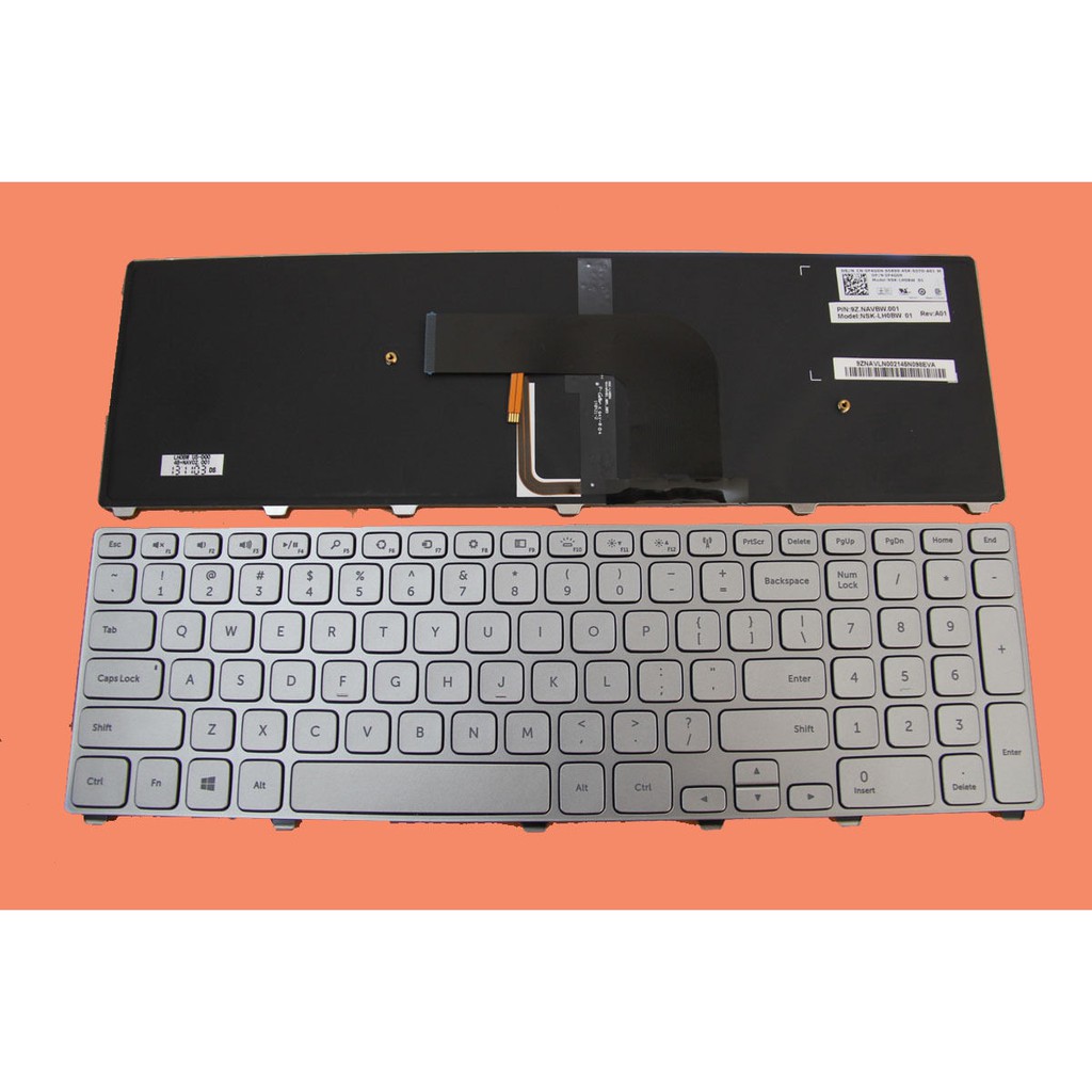Bàn phím laptop Dell Inspiron 17-7000, 17 – 7737 BẠC