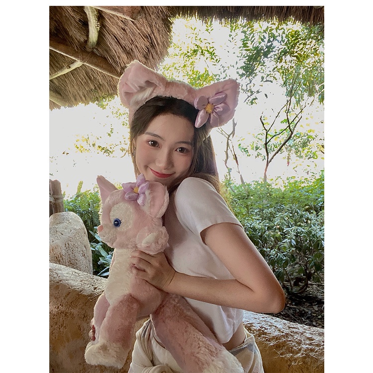 Băng đô hình búp bê Lingna Belle nhồi bông dễ thương