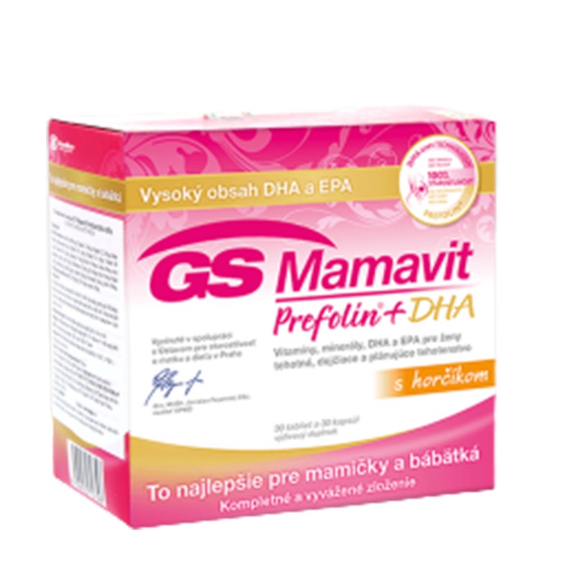 GS Mamavit Prefolin + DHA + EPA hộp 60v , bổ sung dưỡng chất cần thiết cho mẹ bầu , Cvspharmacy