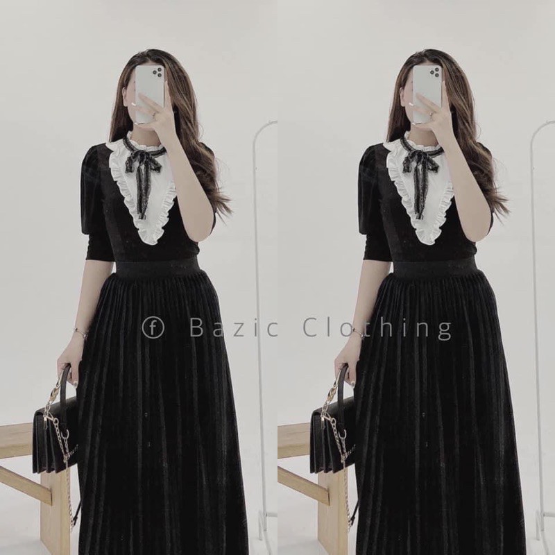 (Cllip thật) CHÂN VÁY XẾP LY THẦN THÁNH - 1916 | BigBuy360 - bigbuy360.vn