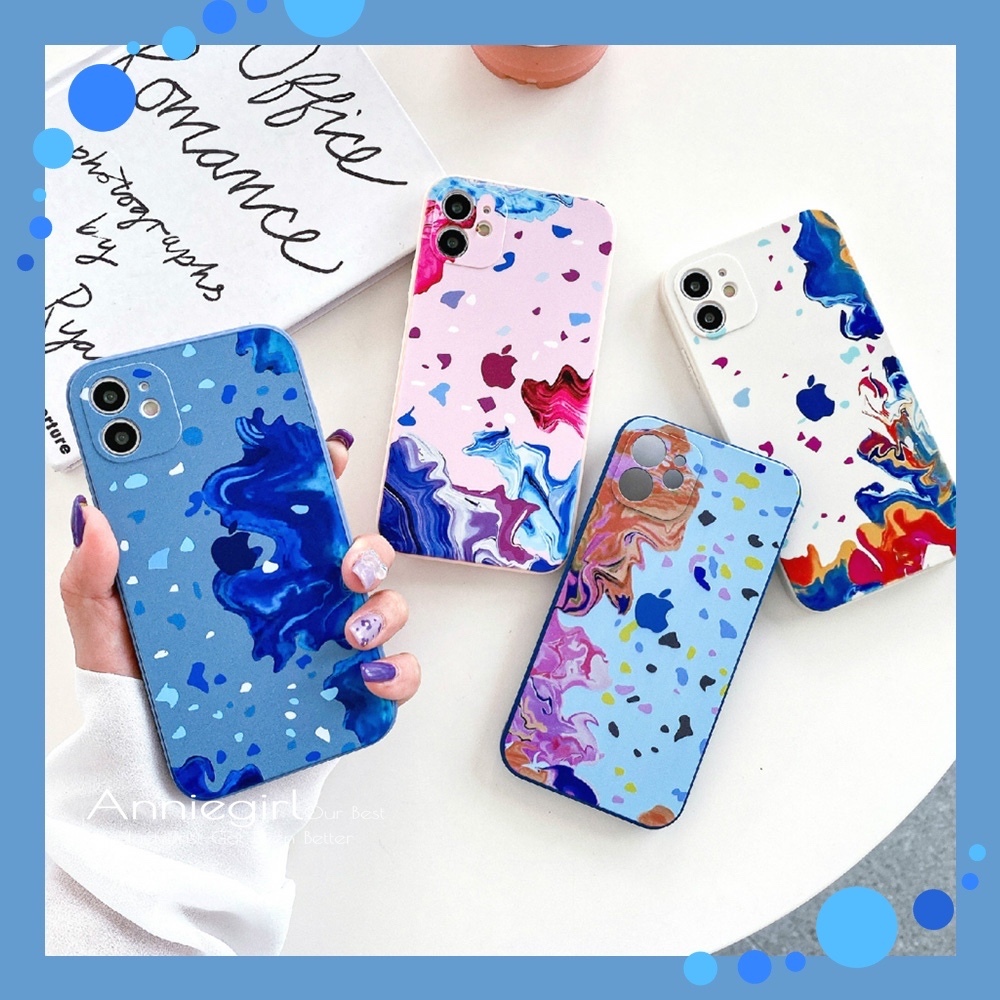 Colorful Ink Pianting Phone Case for Iphone 12 11 Pro Max X Xs Max Xr 8 7 Plus SE Ultra Slim Shockproof Soft TPU Back Cover