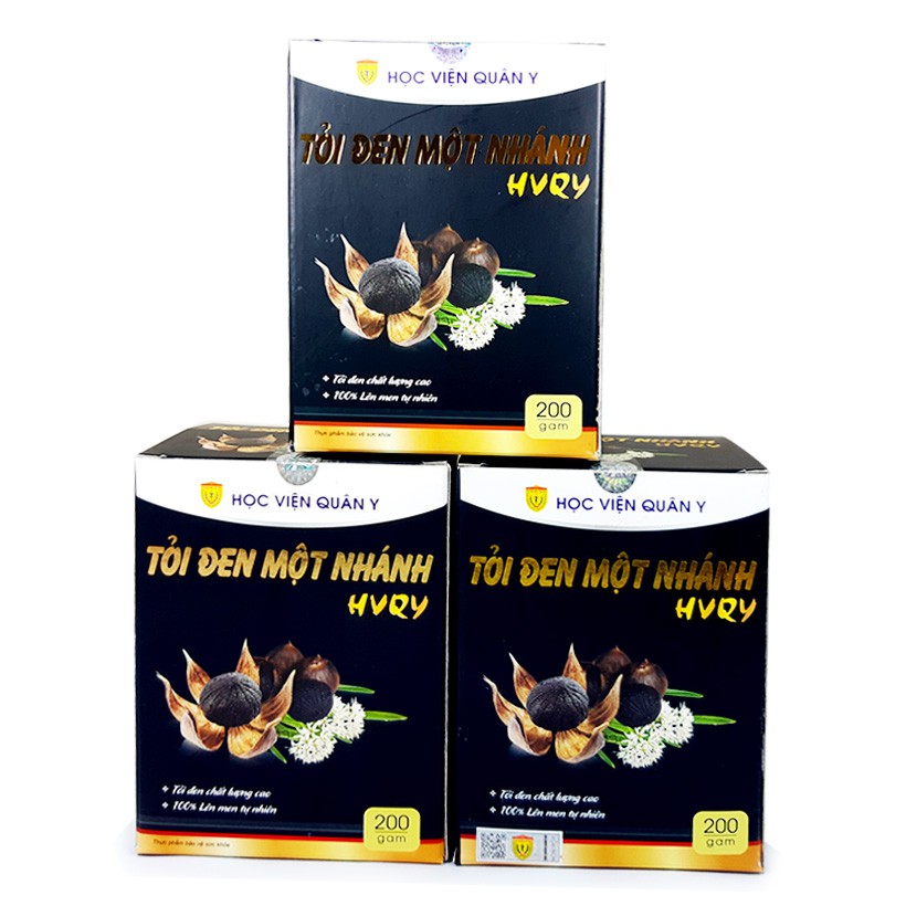 Tỏi đen một nhánh Hvqy - hỗ trợ chống oxy hóa, giảm cholesterol, ngăn ngừa ung thư (200g)