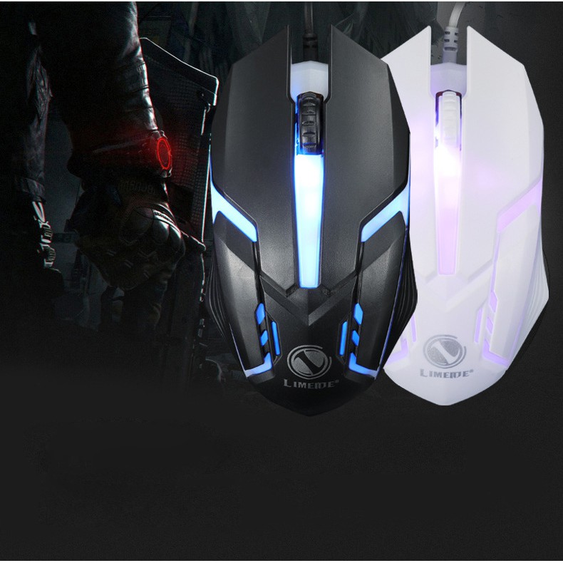 Bộ Bàn Phím Giả Cơ Và Chuột Chuyên Game GTX300 Phím Tròn Led 7 Màu