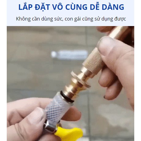 Vòi Sịt Tăng Áp Đa Năng Cao Cấp ( Tặng Kèm Đai Siết )